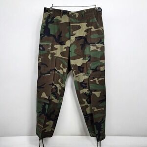 Propper Military Combat Hot Weather Woodland Camo Cargo‎ Pants Medium Regular